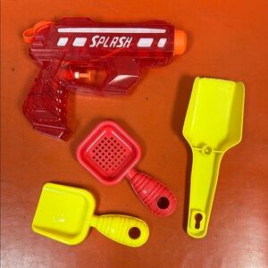 Splash Red and Yellow Toy Water & Sand Beach Set